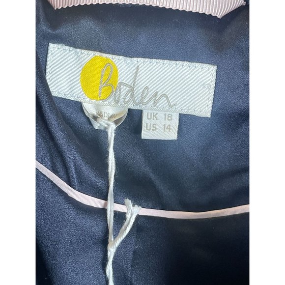 NWT Anthropologie Boden Teddy Bear Jacket Navy Size 14 - Picture 4 of 8